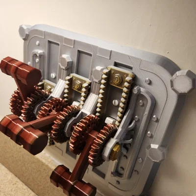 Công tắc đèn 3 bánh răng & cần gạt (Triple Gear and Lever Light Switch)