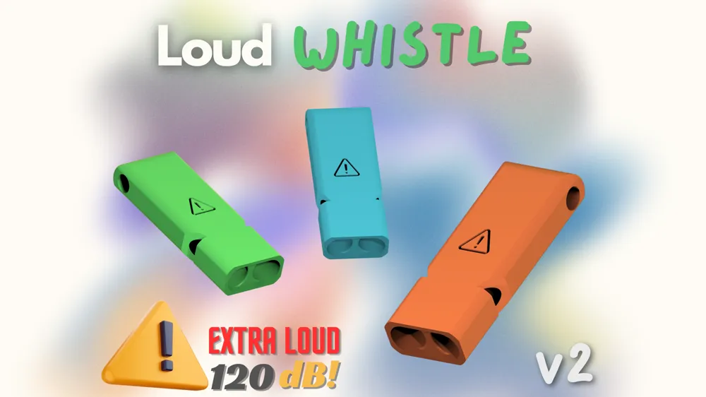 Còi 3D siêu lớn (100dB) - Thiết kế in 3D âm thanh mạnh mẽ - Image 1