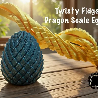 Mô hình đồ chơi fidget trứng rồng xoắn giải tỏa căng thẳng