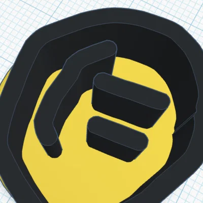 Mô hình khuôn in 3D hình mặt cười (smiley face) đơn giản