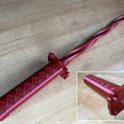 Kiếm Katana gấp gọn in 3D (Collapsible Tri-Katana) cực độc đáo