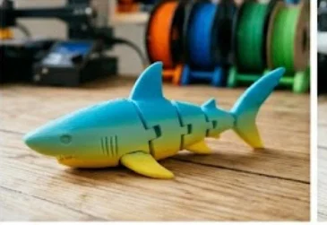 Mô hình cá mập khớp nối linh hoạt 3D (Articulated Shark) cực thú vị - Image 1