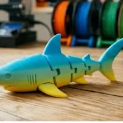 Mô hình cá mập khớp nối linh hoạt 3D (Articulated Shark) cực thú vị