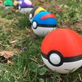 Mô hình Pokeball in 3D với cơ chế đóng mở nam châm cực chất - Thumbnail 1