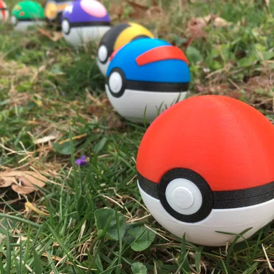 Mô hình Pokeball in 3D với cơ chế đóng mở nam châm cực chất