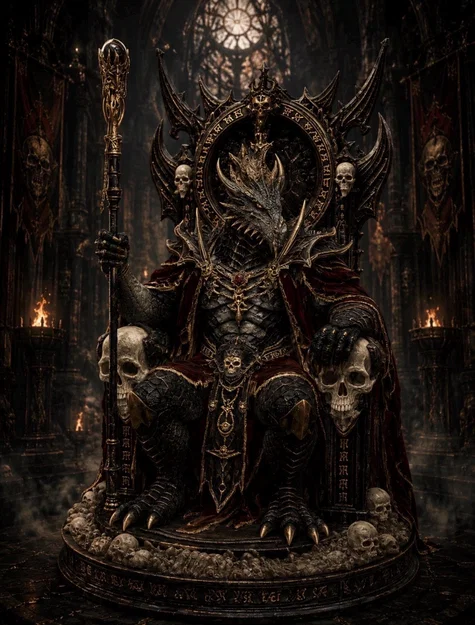 Dragon King on the Throne - Mô hình Vua Rồng Ngự Ngai Vàng - Image 3