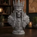 Skull King Bust – Mô hình 3D bán thân Vua Xương Sọ phong cách Dark Fantasy - Thumbnail 2