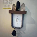 Kệ Để Đồ Kiêm Móc Chìa Khóa Phong Cách Steampunk Gắn Công Tắc Đèn - Thumbnail 1
