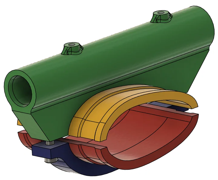 Bộ Ngàm Kẹp Strut Mount Gắn Cột Trụ Tiện Dụng Cho In 3D - Image 1