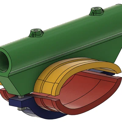 Bộ Ngàm Kẹp Strut Mount Gắn Cột Trụ Tiện Dụng Cho In 3D