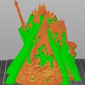 Bloodbound Realms – Dark Elf – Nightveil Aegis (Mô hình STL 3D Dark Fantasy) - Thumbnail 6