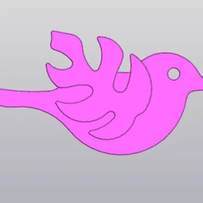 Móc khóa chim họa tiết lá Monstera 3D độc đáo