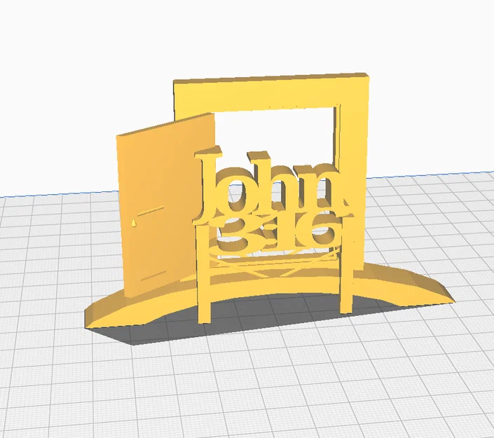 Mô hình trang trí 3D John 3:16 - Cánh cửa đầy cảm hứng - Image 1