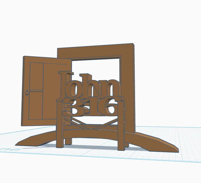 Mô hình trang trí 3D John 3:16 - Cánh cửa đầy cảm hứng - Image 3