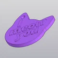 Móc khóa hình mặt mèo "I meow you" dễ thương cho người yêu thú cưng - Thumbnail 4