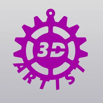 Móc khóa bánh răng 3D Artist - Phụ kiện độc đáo cho tín đồ in 3D