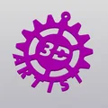 Móc khóa bánh răng 3D Artist - Phụ kiện độc đáo cho tín đồ in 3D - Thumbnail 3