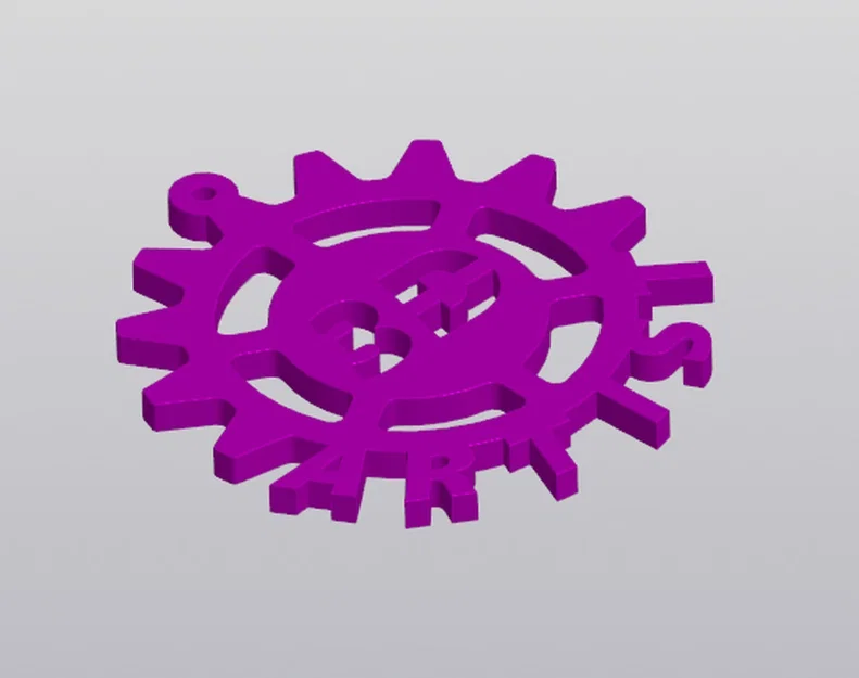 Móc khóa bánh răng 3D Artist - Phụ kiện độc đáo cho tín đồ in 3D - Image 4
