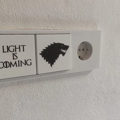 Bảng điều khiển công tắc điện phong cách Game of Thrones cho Schneider Merten D-life
