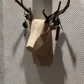 Móc treo chìa khóa hình đầu hươu Low Poly gắn tường chắc chắn - Thumbnail 1