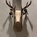 Móc treo chìa khóa hình đầu hươu Low Poly gắn tường chắc chắn - Thumbnail 2