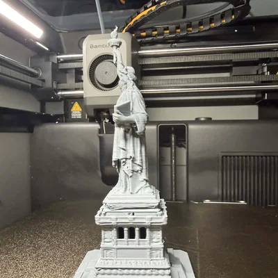 Mô hình Tượng Nữ thần Tự do kết hợp Đế nến / Bản in 3D sắc nét