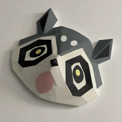 Mặt nạ Raccoon Supplicant (Honkai: Star Rail) - Bản in 3D