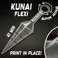 Kunai Flexi Fidget - Mẫu in liền khối (Print in Place) - Thumbnail 1