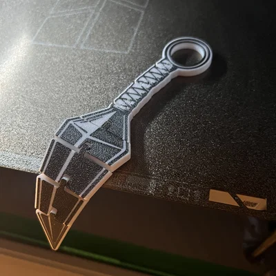 Kunai Flexi Fidget - Mẫu in liền khối (Print in Place)