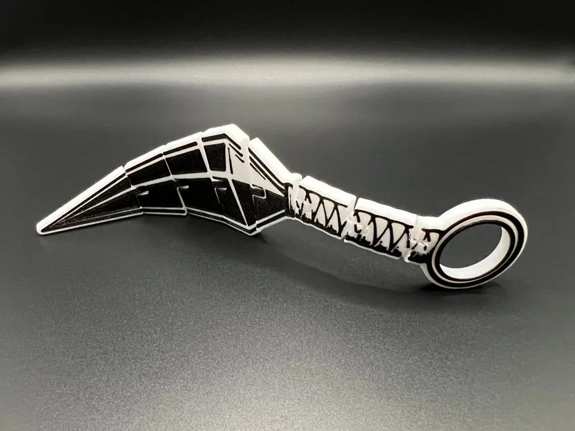 Kunai Flexi Fidget - Mẫu in liền khối (Print in Place) - Image 6