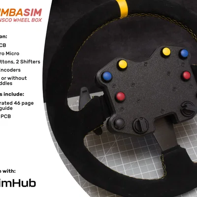 Button Box cho vô lăng SimbaSim Runsco 330mm