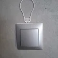 Nắp Đậy Công Tắc Đèn Hình Bóng Đèn - Thumbnail 3