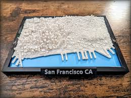 Mô hình bản đồ 3D thành phố San Francisco - Image 2