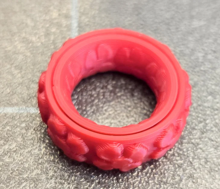 Nhẫn Xoay Floral Fidget Ring - Đồ chơi xả stress 3D độc đáo - Image 2