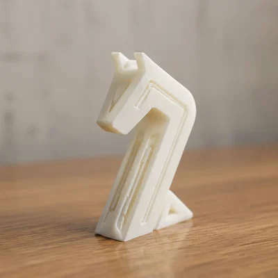 Mô hình quân cờ Mã (Knight) in 3D tối giản không cần support