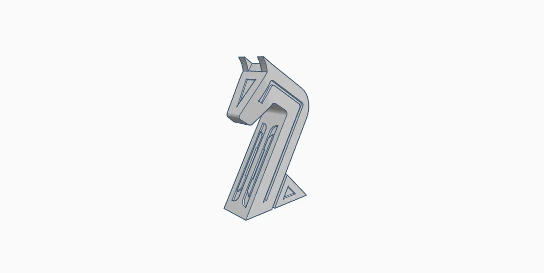 Mô hình quân cờ Mã (Knight) in 3D tối giản không cần support - Image 2