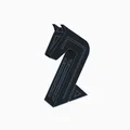 Mô hình quân cờ Mã (Knight) in 3D tối giản không cần support - Thumbnail 3