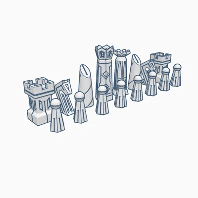 Mô hình quân cờ Mã (Knight) in 3D tối giản không cần support