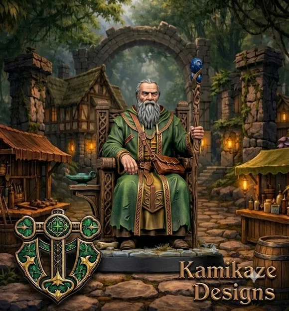Mô hình Lão Làng (Village Elder) cho game RPG - Image 1