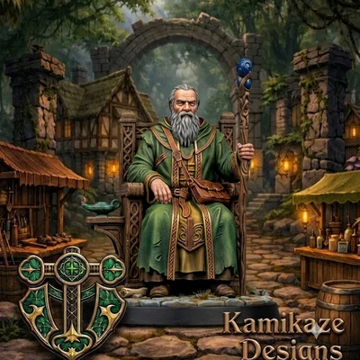Mô hình Lão Làng (Village Elder) cho game RPG