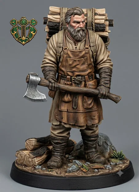 Mô hình Woodsman cho game RPG - Image 2