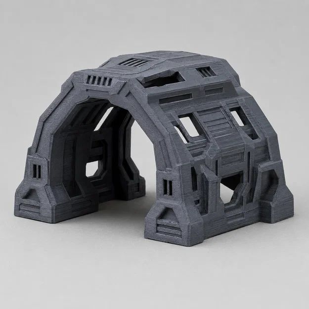 Mô hình cấu trúc đường hầm công nghiệp (Industrial Tunnel Structure) in 3D - Image 1