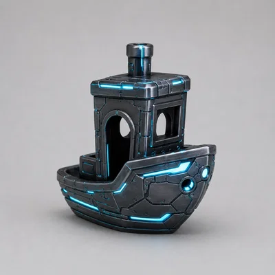Mô hình thuyền 3D Benchy phong cách tương lai (Futuristisches Benchy)
