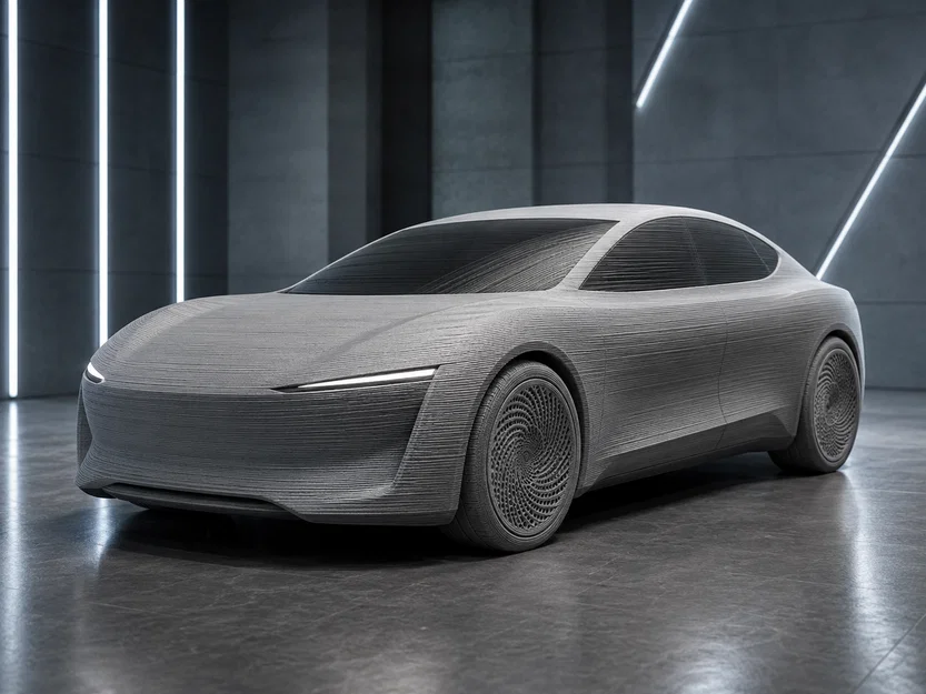 Mô hình xe hơi ý tưởng tương lai - Futuristic Concept Car cho in 3D - Image 1
