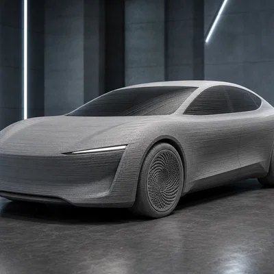 Mô hình xe hơi ý tưởng tương lai - Futuristic Concept Car cho in 3D