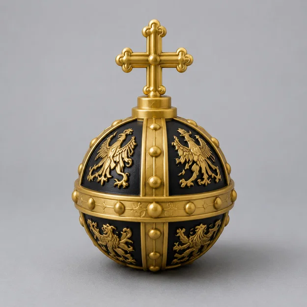 Mô hình 3D Quả cầu quyền lực Globus cruciger trang trí và cosplay - Image 1