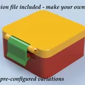 Hộp tùy chỉnh kèm khóa gài - Có sẵn tệp Fusion - Thumbnail 1
