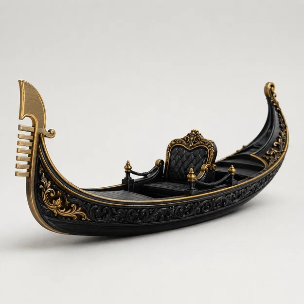 Mô hình thuyền Gondola Venice tinh xảo cho trang trí và tabletop - Image 1