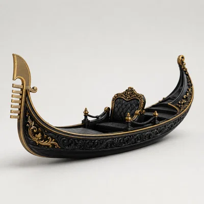 Mô hình thuyền Gondola Venice tinh xảo cho trang trí và tabletop