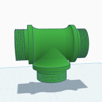 Khớp nối chữ T thay thế cho Amazone GE182 1 1/2 inch in 3D